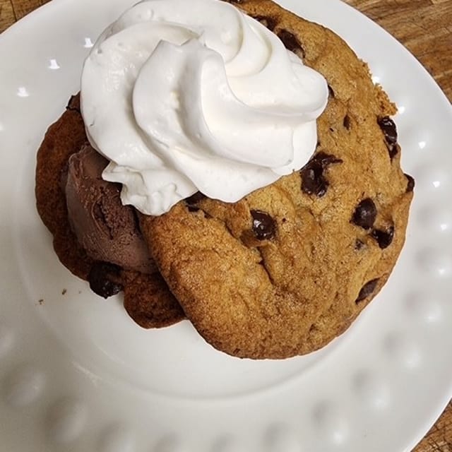 Giant Homemade Cookie Sundae.