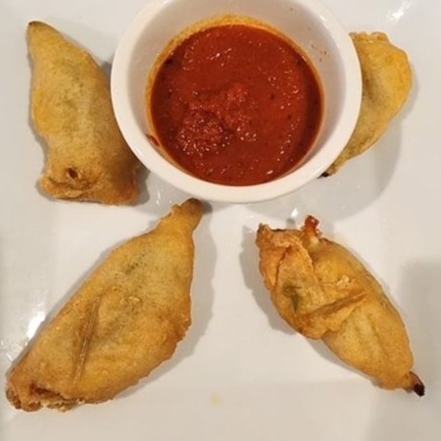 Fried Squash Blossoms.